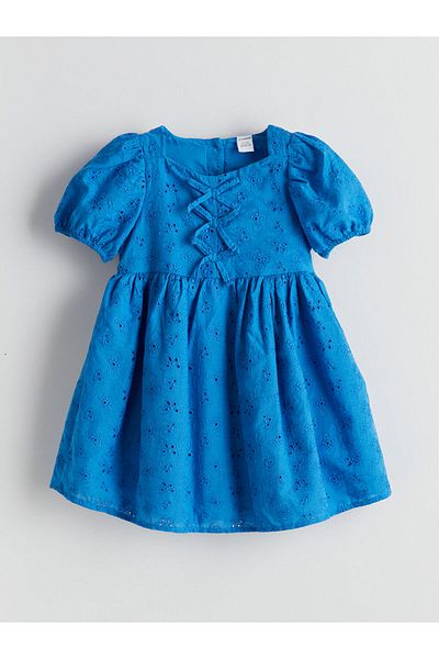 LC Waikiki Lcw Kids Square Collar Girl's Lace Dress