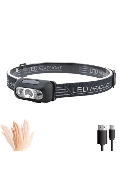 Choice 1 قطعة مصباح يدوي قوي قابل للتعديل بمستشعر LED مع USB قابل لإعادة الشح...