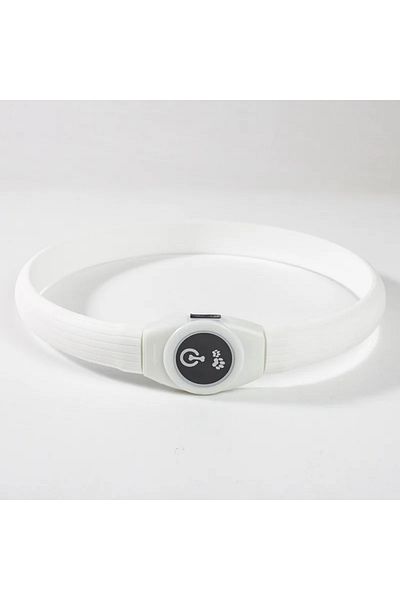 Choice 65cm White Collar New Led Luminous Dog Collar Pvc Waterproof , For Large Medium Small Dogs Collar Us
