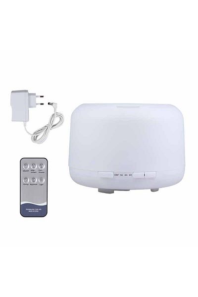 Choice D EU plug 500ml Essential Oil Diffuser Remote Control Aroma Diffuser USB Humidifier Desktop Air Humi