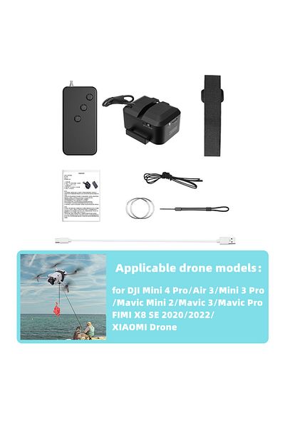 Choice 500m distance BRDRC Airdrop System for DJI Mini 4K/Mini 4 Pro/Air 3/Mini 3 Pro/Mavic 3/Mavic Pro Dro