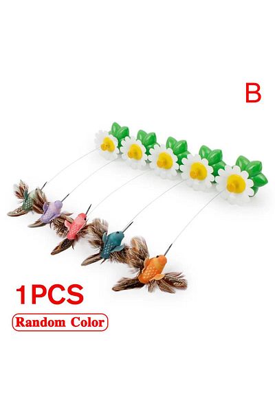 Choice B 1pcs Electric Butterfly Cat Toy Shake Rotating Flying Automatic Humming Bird Intelligence Trainin.
