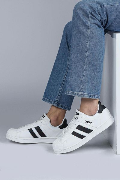 Jump 29055 Model White and Black Sneakers