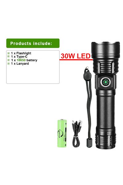 HEDELI Pack-c 10000lm Led Flashlight Military Tactical Flashlight Long Range 3000m Ultra Powerful Led Torch