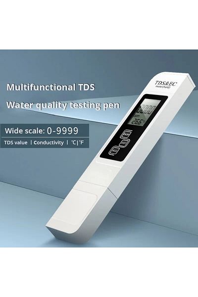 Choice WHITE 1PC White Handheld LED Digital Water Tester TDS EC Meter Range  Household Water Purity Tempera