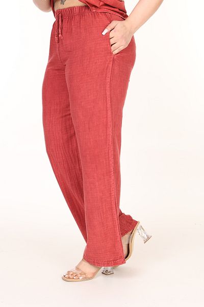 özle fashion Wide Leg Loose Large Size Women's Trousers