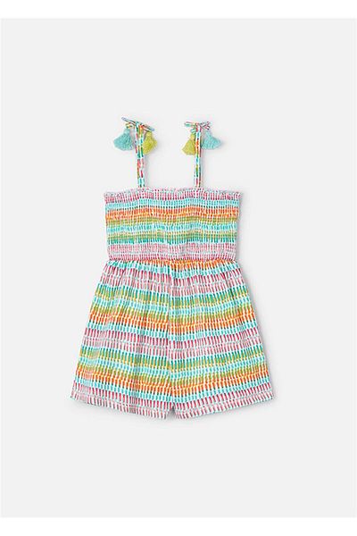 MAYORAL Female Child Summer Color Jumpsuit Aqua-Citro 3877