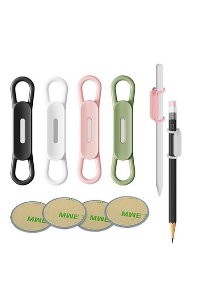 Choice Multicolor 4pcs UMUST Magnetic Pencil Holder,Tablet Touch Pen Clips,Multifunction Silicone Adjustabl
