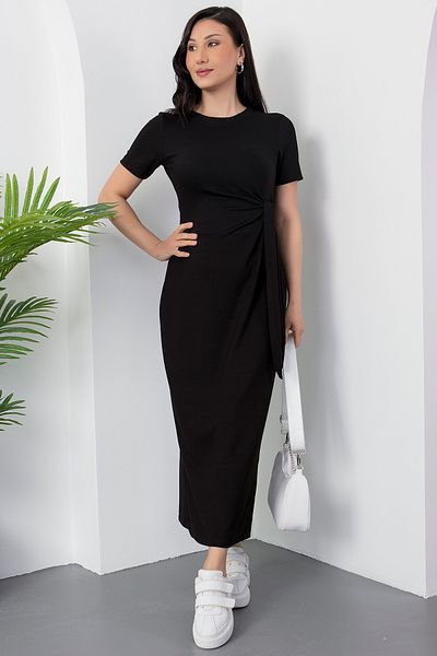PULLIMM Side Tie Slit Dress Dks1136-1