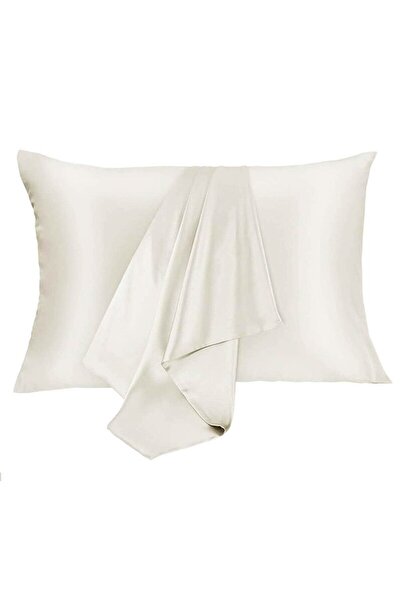 Choice أغطية وسائد من الساتان باللون البيج، أغطية وسائد من الحرير الاصطناعي ص...