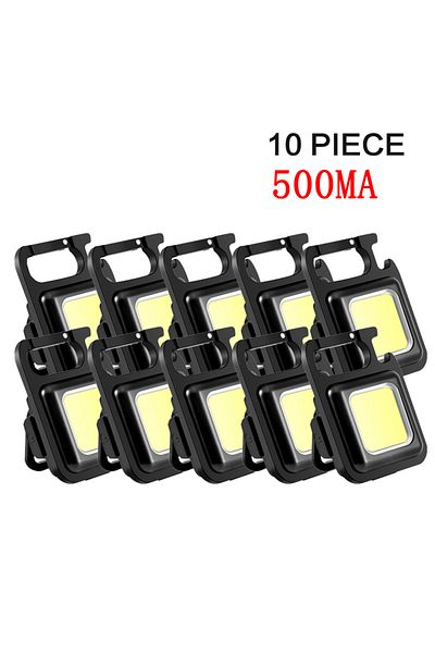 ESMARTER 10 X J031(500MA) COB Flashlight Mini Protable Keychain Lamp 4 Lighting EDC Torch Outdoor Waterproof