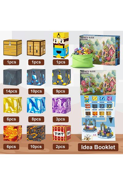 Choice 2.3cm 72pcs 72pcs Magnetic Blocks-Build Mine Magnet World Edition Sword Caverns Magnet Toddler Toy f