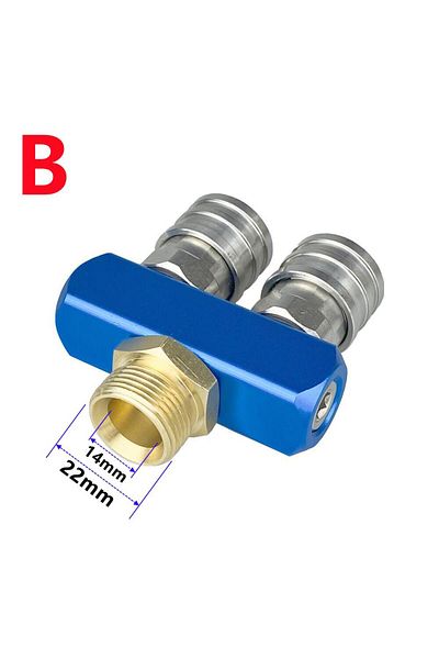 Choice B M22 14mm Pressure Washer Dual Nozzle Quick Connectors 1/4 inch Double Sprayer Tips