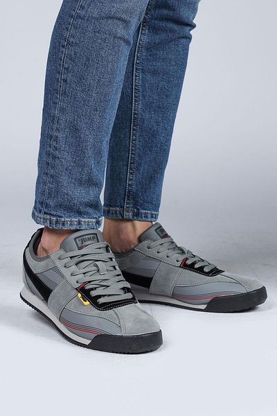 Jump 29072 Γκρι - Μαύρα Ανδρικά Αθλητικά Παπούτσια Casual Sneakers