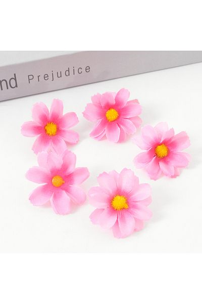Choice 100Pcs Pink 30/50Pcs Artificial Flowers Daisy Silk Flowers Decoration Party Wedding Decoration Home