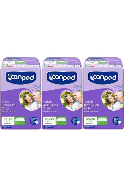 Canped Patient Bed Protective Cover 60*90cm 30 Pieces (3Pk*10)