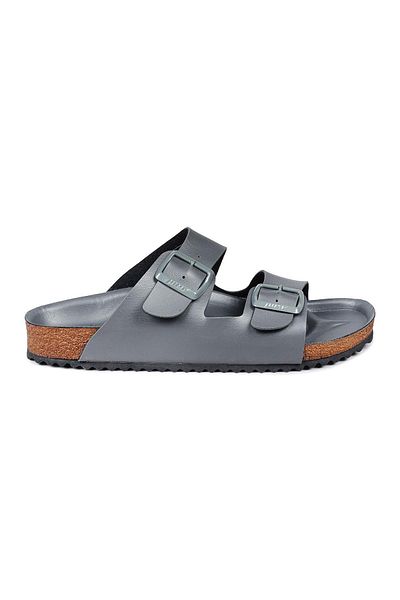 Jump 50014 Double Buckle Gray Daily Men's Slippers