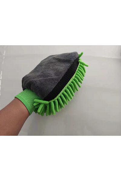 Choice 3pcs Orange 1/5pcs Car Washing Gloves Waterproof Microfiber Chenille Gloves Car Cleaning Mitt Detail