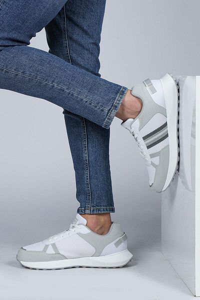 Jump 29052 Λευκό - Γκρι Ανδρικό Sneaker Casual Sneakers
