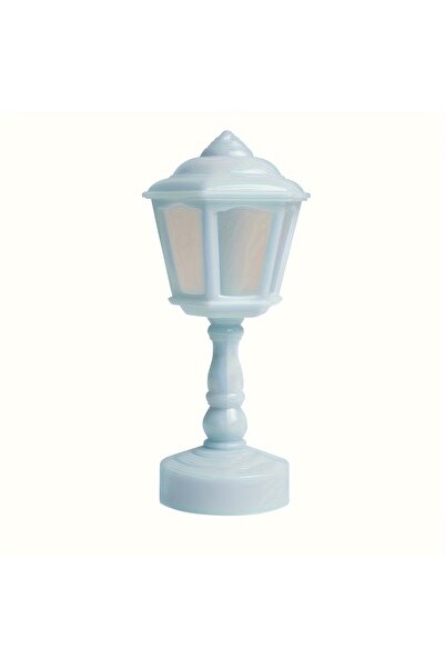 Choice مصباح طاولة LED يعمل بالبطارية على شكل زهرة باجودا زرقاء اللون لمكتب ل...