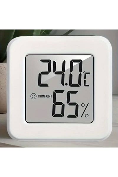 Choice WHITE Indoor Mini Temperature and Humidity Meter, Bedroom Temperature Meter, Portable Electronic Dig