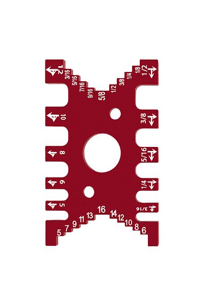 Choice Red Aluminum Dovetail Jig Woodworking Tenon Caliper Height Measuring Gauge Precision Gaps Gauge Metr