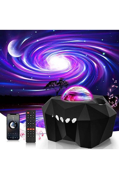 MtReal Black galaxy aurora NEW Aurora Projectors Galaxy Star Projector Northern Light Starry Sky Moon Lamp