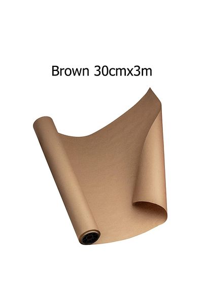 PeriPage Brown 30cmx3m Kraft For Gift Paper Black Origami Wrapping Raw Roll Design Packaging Colored Recycled