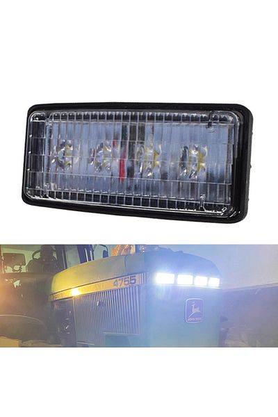 jaln7 مصباح LED للمركبات الزراعية من Deere بقوة 20 وات ومصباح عمل للجرار مقاوم للماء قطعة واحدة