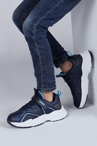Jump 29603 Velcro Navy Blue Unisex Kids Sneaker Casual Sneakers