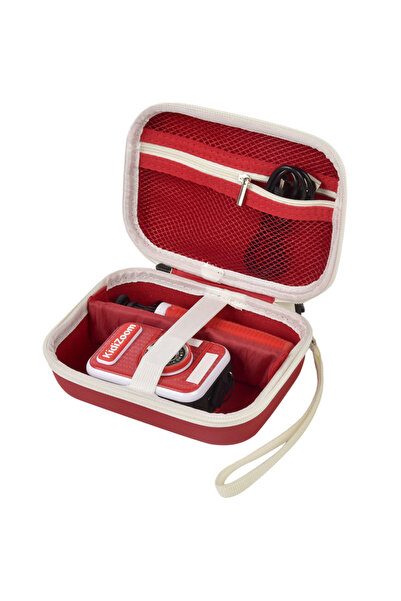 Choice حقيبة كاميرا للأطفال باللون الأحمر لكاميرا الفيديو عالية الدقة VTech K...