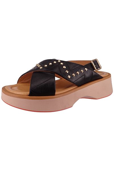 Mjus Damen Sandalen LEVANTE T99002-0101 Schwarz 6002 Nero Leder