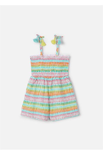 MAYORAL Female Child Summer Color Jumpsuit Aqua-Citro 3877