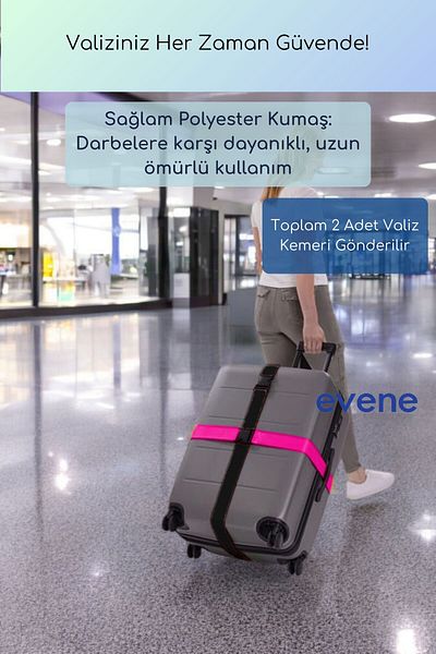 Evene Suitcase Belt Suitcase Belt Suitcase Lock Suitcase Lock Black Pink Color