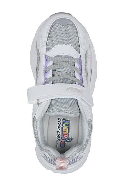 Jump 29604 Velcro Lilac - White Girl's Sneaker Casual Sneakers