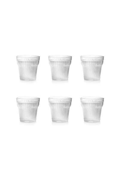 ÇIRPAN EV BAROK ŞEFFAF 6'LI KISA BARDAK