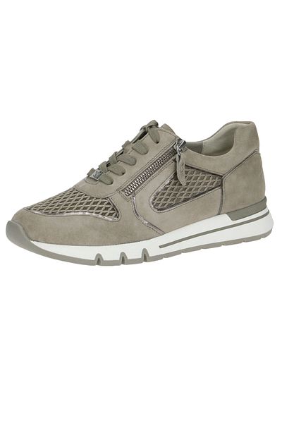 Caprice Damen Low Sneaker Low Top H-Weite 9-23706-20 Grau 717 Salvia Comb Leder/Synthetik mit CAP LIF