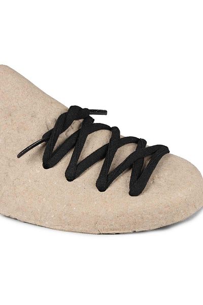 Jump Yuvmb-b Black Round Mousse- Sneaker Laces