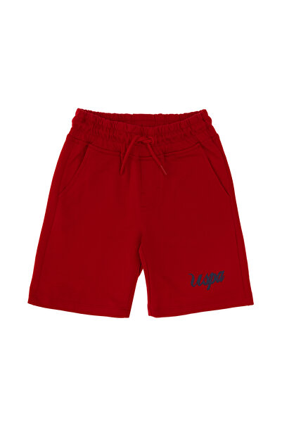 U.S. Polo Assn. Момчешки червени плетени шорти 50286710-VR171