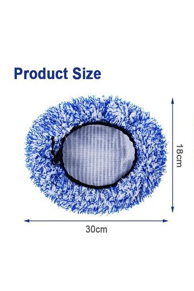 Choice Blue Replacement Cloth Cover For Car Long Handle Brush Head Car Wash Brush Plush Mop Brush Cover 1pc