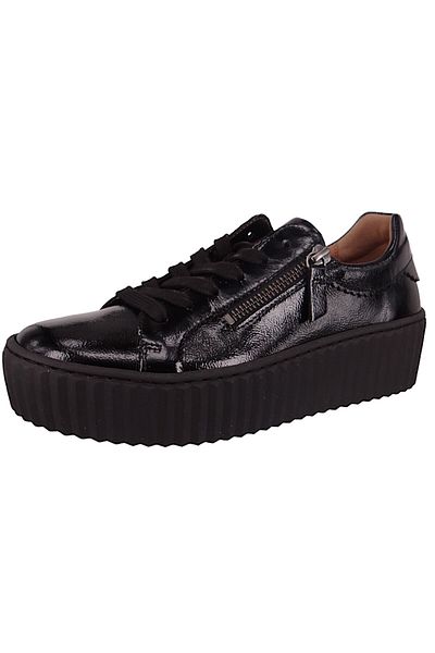 GABOR Damen Low Sneaker Low Top F-Weite 53.200 Schwarz 97 Schwarz Leder