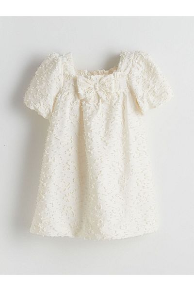 LC Waikiki New Season Ribbon Detailed Girl's Dress - S5Ly90Z1