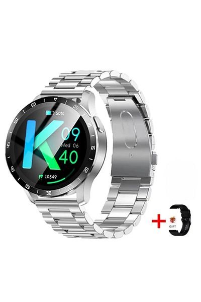 Choice Silver Black X7 2 in 1 Smart Watch With Earbuds Smartwatch TWS Bluetooth Earphone Heart Rate Blood P