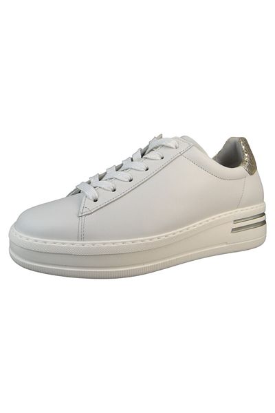 GABOR Damen Low Sneaker Low Top G-Weite 46.395 Weiß 62 Offwhite/Platino Leder
