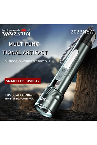 Warsun 18650 Lithium Battery Zoom 1000 Lm Led Lithium Battery Rechargeable Flashlight Multifunctiona