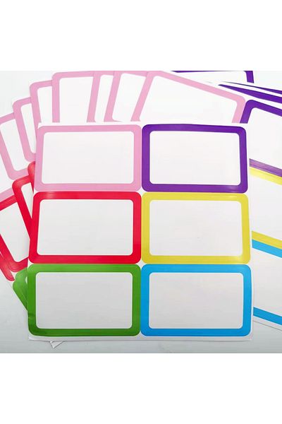 Choice mix color 60pcs Name Tags Stickers 3.5" x2.25" Labels for Office, Meeting, School, Teachers and Mail