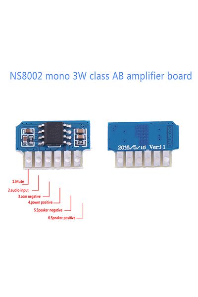 Choice NEW 1pc DC 3V 3.7V 5V High-Power Class AB Mono 3W Mini Amplifier Board Audio Amp Module One Channel