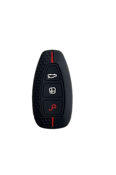 Choice Red 3 Button Key Cover For Ford Transit Custom Mondeo Fiesta Kuga ST Line MK3 Focus 3 Station Wagon