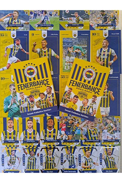 Fenerbahçe FB 2023-2024 İMZALI SEZON FUTBOLCU OYUNCU KARTLARI KARTKOLİG TOPLA...