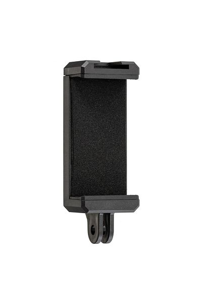 HUOAED black Phone Holder Clip Bracket Adapter for Smartphone Iphone Huawei Samsung Tripod 1/4 Inch Nut Hol